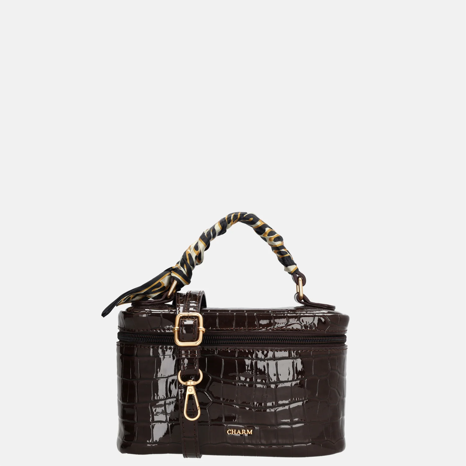 Charm London Knightbridge handtas donkerbruin
